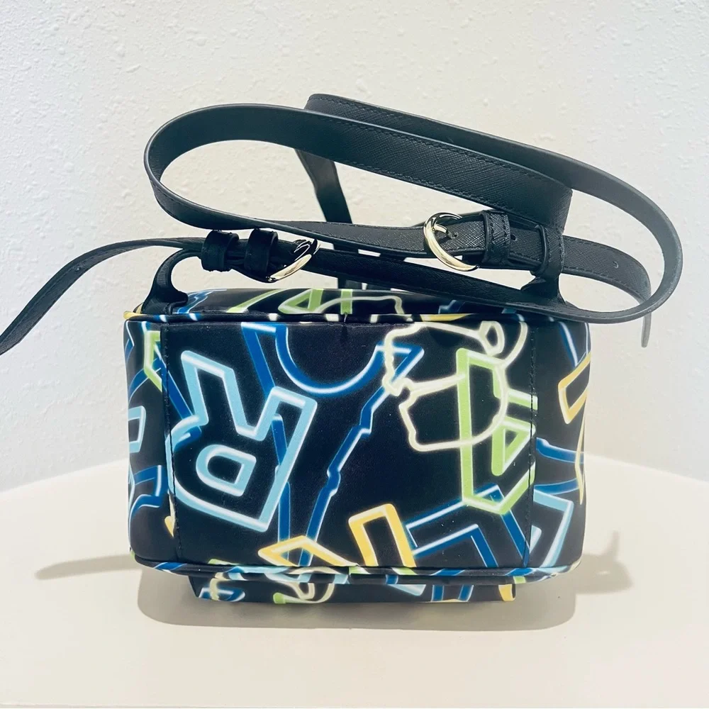 Karl Lagerfeld Paris Amour Neon Letters Black Mini Backpack OS NWT